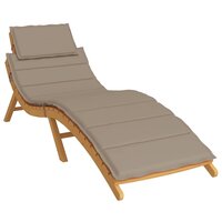 Ligbedkussen 186x58x4 cm oxford stof taupe 3
