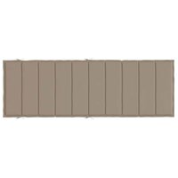 Ligbedkussen 186x58x4 cm oxford stof taupe 5