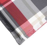 Ligbedkussen 186x58x4 cm oxford stof ruitpatroon rood 8