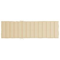 Ligbedkussen 200x60x3 cm oxford stof beige 5