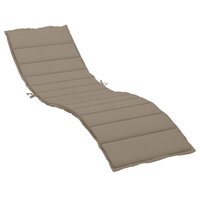 Ligbedkussen 200x70x3 cm oxford stof taupe 2