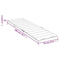 Ligbedkussen 200x70x3 cm oxford stof koningsblauw 9