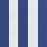 Ligbedkussen gestreept oxford stof blauw en wit 9
