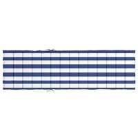 Ligbedkussen gestreept oxford stof blauw en wit 5
