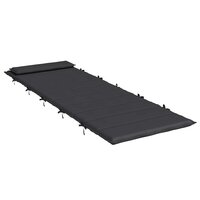 Ligbedkussen 180x60x4 cm oxford stof zwart 4