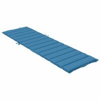 Ligbedkussen 200x60x4 cm stof gem&amp;ecirc;leerd blauw 4