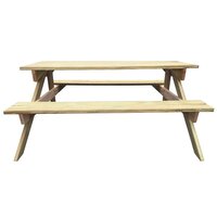 Picknicktafel 150x135x71,5 cm hout 2