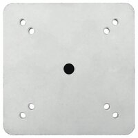 Parasolvoet voor in de grond 16x16x39,5 cm staal zilverkleurig 4