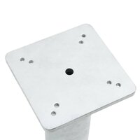 Parasolvoet voor in de grond 16x16x39,5 cm staal zilverkleurig 5