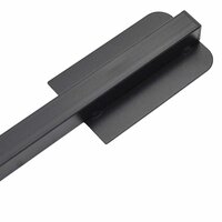 Parasolvoet inklapbaar voor &amp;Oslash;38/48 mm stok staal glanzend zwart 5