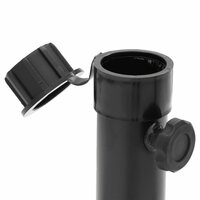 Parasolvoet inklapbaar voor &amp;Oslash;38/48 mm stok staal glanzend zwart 6