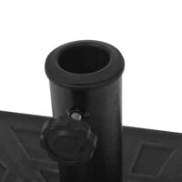 Parasolvoet vierkant 12 kg hars zwart 7