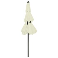 Parasol 3-laags met aluminium paal 2,5 m zandkleurig 4