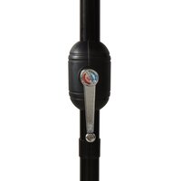 Parasol 3-laags met aluminium paal 3 m zwart 7