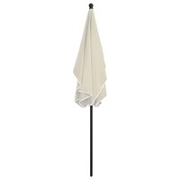 Parasol met paal 210x140 cm zandkleurig 4