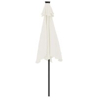 Parasol met stalen paal 225x225x212 cm wit 6