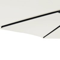 Parasol met stalen paal 225x225x212 cm wit 8