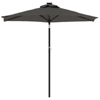 Parasol met stalen paal 225x225x212 cm antracietkleurig 3