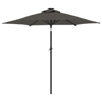 Parasol met stalen paal 225x225x212 cm antracietkleurig 5