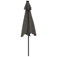 Parasol met stalen paal 225x225x212 cm antracietkleurig 6