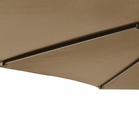 Parasol met stalen paal 225x225x212 cm taupe 8