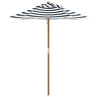 Parasol voor kinderen met houten paal &amp;Oslash;120x140 cm 5