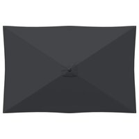 Tuinparasol 200 x 300 cm Polyester Rechthoekig Antracietkleurig 4