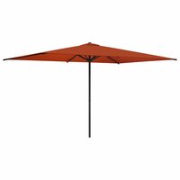 Tuinparasol 200 x 300 cm Polyester Rechthoekig Terracotta 2