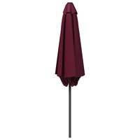 Tuinparasol 230 x 230 cm Polyester Rechthoekig Bordeaux Rood 3