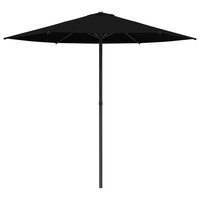 Tuinparasol 230 x 230 cm Polyester Rechthoekig Zwart 2