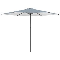 Tuinparasol 300 x 300 cm Polyester Rechthoekig Blauw en Wit 2
