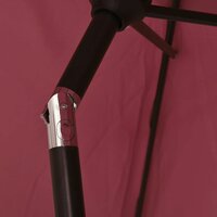 Parasol 200x224 cm aluminium bordeauxrood 6