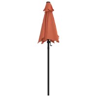 Parasol 200x224 cm aluminium terracotta 4