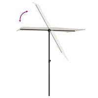 Parasol met aluminium paal 180x110 cm zandwit 6