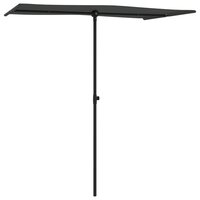 Parasol met aluminium paal 180x110 cm antracietkleurig 3
