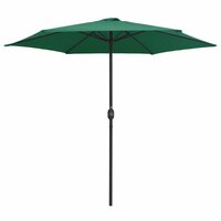 Parasol met aluminium paal 270x246 cm groen 2