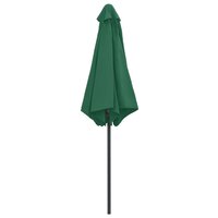 Parasol met aluminium paal 270x246 cm groen 4