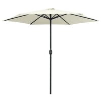 Parasol met aluminium paal 270x246 cm zandwit 2