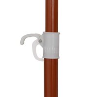 Parasol met stalen paal 240 cm zandkleurig 3
