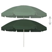 Strandparasol 240 cm groen 2