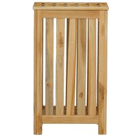 Wasmand 35x25x60 cm massief teakhout 4