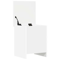 Opbergkist met opslag Wit 40 x 40 x 50 cm Bewerkt hout 5