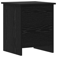 Opbergkist met opslag Zwart eiken 40 x 40 x 50 cm Bewerkt hout 2