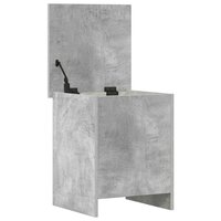 Opbergkist met opslag Betongrijs 40 x 40 x 50 cm Bewerkt hout 5