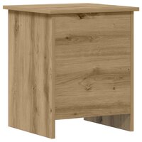 Opbergkist Artisanaal eiken 40 x 40 x 50 cm Bewerkt hout 2