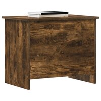 Opbergkist Gerookt eiken 60 x 40 x 50 cm Bewerkt hout 3