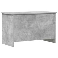 Opbergkist met opslag Betongrijs 80 x 40 x 50 cm Bewerkt hout 2