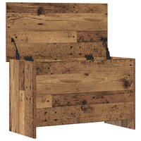 Opbergkist met opslag Oud hout 80 x 40 x 50 cm Bewerkt hout 5