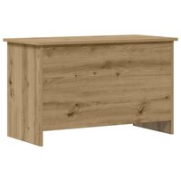 Opbergkist Artisanaal eiken 80 x 40 x 50 cm Bewerkt hout 2