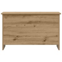 Opbergkist Artisanaal eiken 80 x 40 x 50 cm Bewerkt hout 6